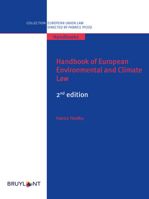 cover image of Handbook of European Environmental and Climate Law